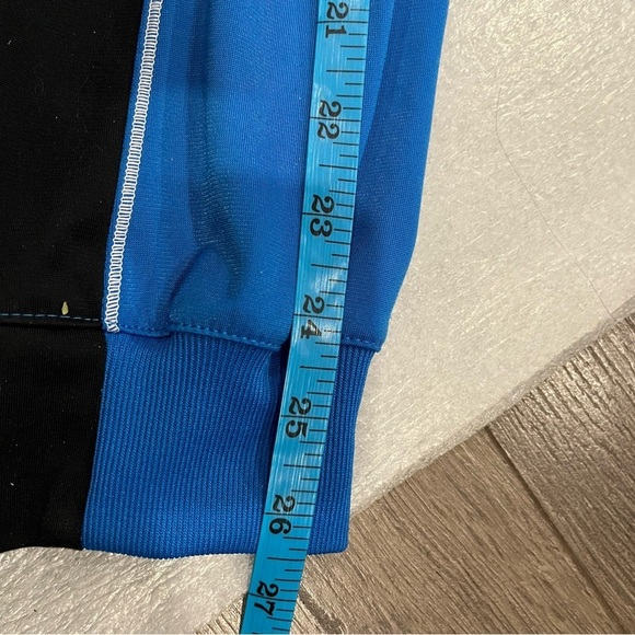 [M]Adidas Original Men Blue and Black Track Performance Jacket - Picture 7 of 9